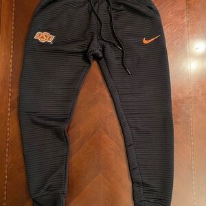 Nike Black Joggers with Orange Accents Womens XS